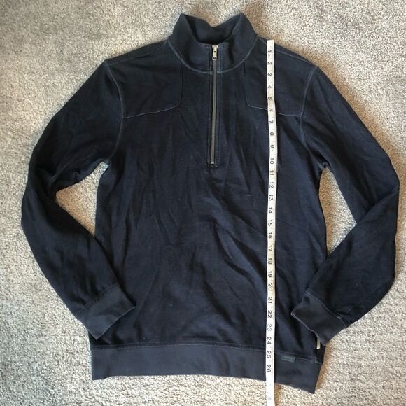 MERREL Selectwick 3/4 Zip Navy Sweater Medium - Picture 14 of 15
